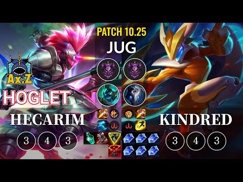 AXIZ Hoglet Hecarim vs Kindred Jungle - KR Patch 10.25