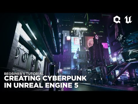 How To Create Cyberpunk City Street - Unreal Engine Beginner Tutorial 2024 | 3D Environment Tutorial