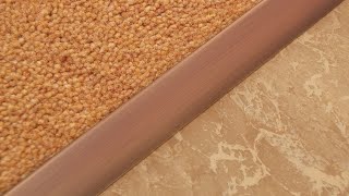 Fitting the Stairrods UK Single9 Door Threshold Carpet to LVT