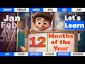 Months of the year | Months of the year with spellings | Months of the Year song