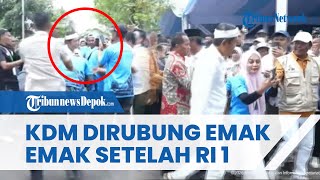KDM DIRUBUNG EMAK-EMAK saat Hadiri Acara Panen Raya di Karawang Bareng Presiden Prabowo