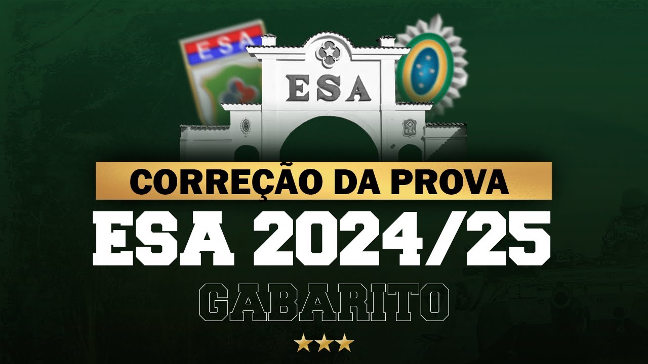 Matemática - GABARITO ESA 2024/25