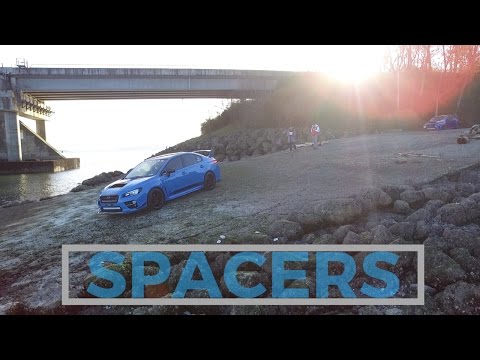 PERRIN WHEEL SPACERS | 2016 SUBARU STI HYPER BLUE