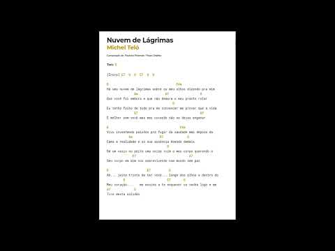 Nuvem De Lágrimas - Michel Teló