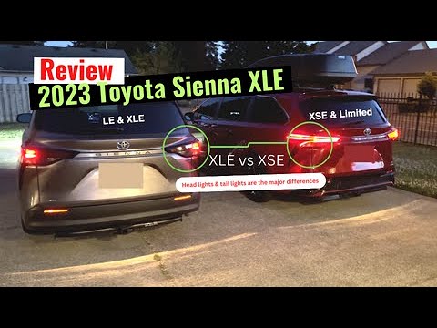 2023 Toyota Sienna Review Good and Bad Things - Best Toyota Sienna Review XLE & XSE side by side