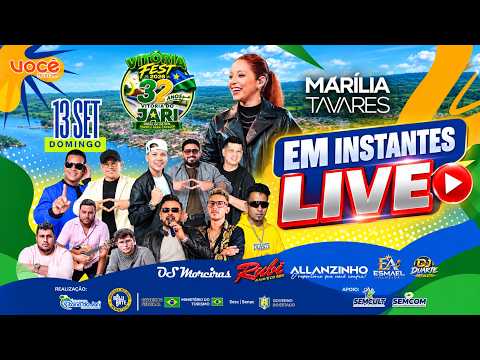 🔴 AO VIVO | MARÍLIA TAVARES, ALANZINHO NO VITÓRIA FEST 2026 | DOMINGO 13/09/2026
