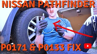 Nissan Pathfinder O2 Sensor Swap - P0171 and P0133 FIX