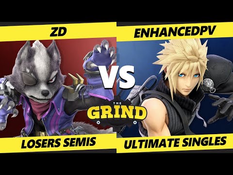The Grind 141 Losers Semis - ZD (Wolf) Vs. enhancedpv (Cloud) Smash Ultimate - SSBU