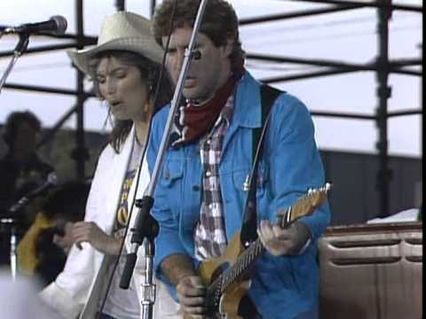 Southern Pacific and Emmylou Harris - Pink Cadillac (Live at Farm Aid 1985)