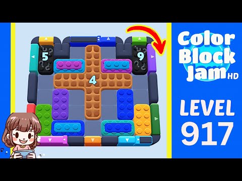 Color Block Jam Level 917 Solution Walkthrough
