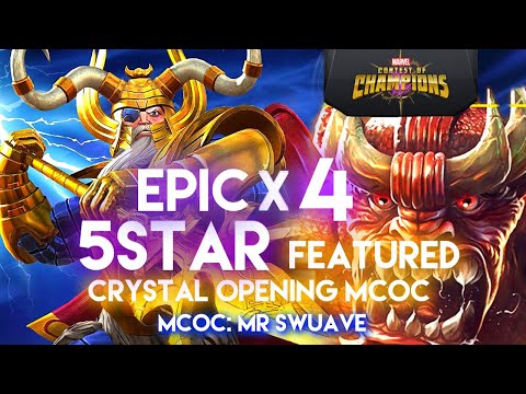 New x4 EPIC 🎉 5Star Featured Crystal Opening MCOC
