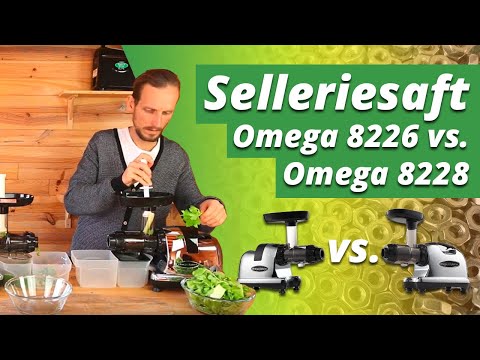 Juicer comparison Omega 8226 vs Omega 8228 celery juice