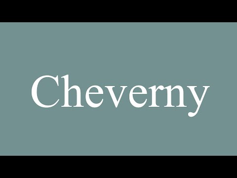 How to Pronounce ''Cheverny'' Correctly in French