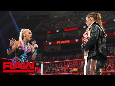 Dana Brooke interrupts Ronda Rousey's bitter tirade: Raw, March 11, 2019