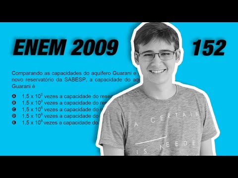 ENEM 2009 | QUESTÃO 152 | Técnicos concluem mapeamento do aquífero Guarani