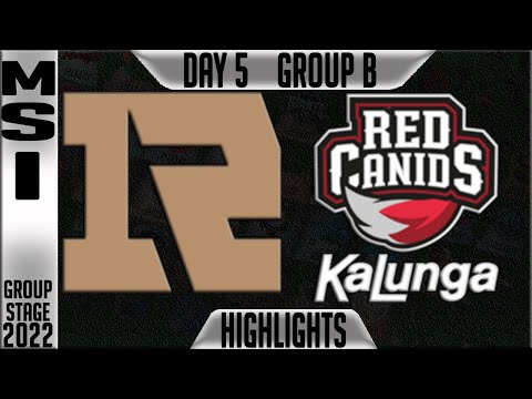 RNG vs RED Highlights | MSI 2022 Day 5 Group B Rematch | Royal Never Give Up vs RED Canids