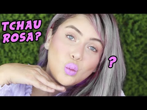 MUDEI MEU CABELO DE NOVO! NÃO TENHO MAIS O CABELO ROSA - Maquia e Fala