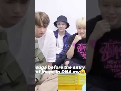 suga's reaction after jhope's entry in DNA mv😂"SOPE"💜BTS💜 Lover💜