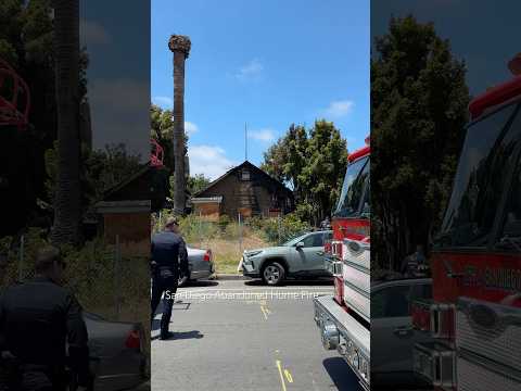 San Diego Abandoned home fire 5-16-2025 #fire #news #sandiego ￼