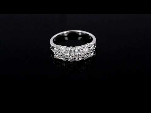 White Gold And Diamond Dress Ring - VJM7456