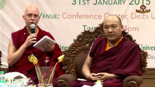 The Gyalwang Karmapa Gives a Dharma Talk at Delhi University