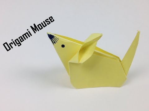 DIY Origami Animals for Kids - Origami Mouse 🐭 | How to Make Easy Origami Paper Mouse (Very Simple) Video