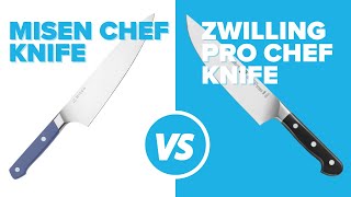 I tested a Misen 8" Chef Knife against a Zwilling Pro 8" Chef Knife. Interesting.