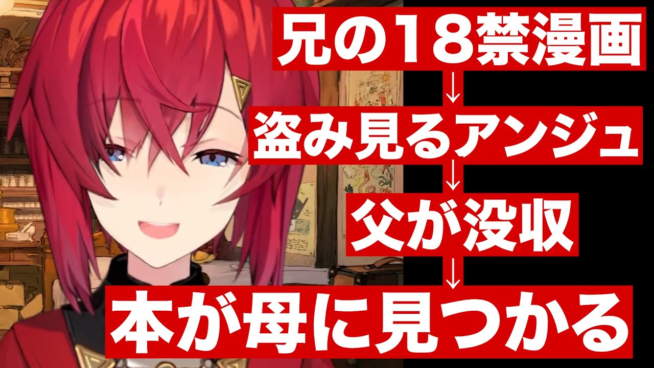 兄のエ□本を隠れ見て父に没収されたが母に見つかる不幸な連鎖が発生したアンジュ・カトリーナ