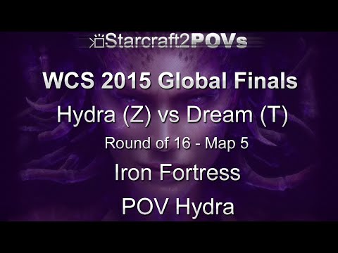 SC2 HotS - WCS 2015 Global Finals - Hydra vs Dream - Ro16 - Map 5 - Iron Fortress - Hydra