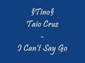 Taio Cruz - I Can't Say Go 