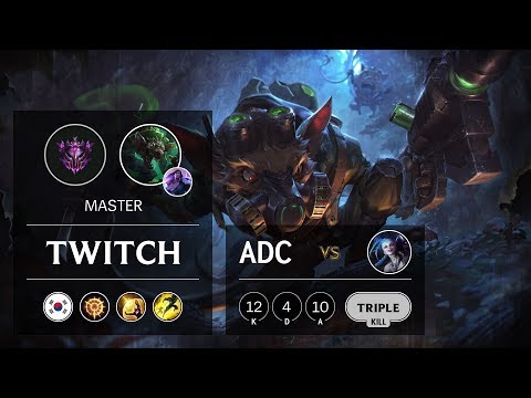Twitch ADC vs Jinx - KR Master Patch 9.19