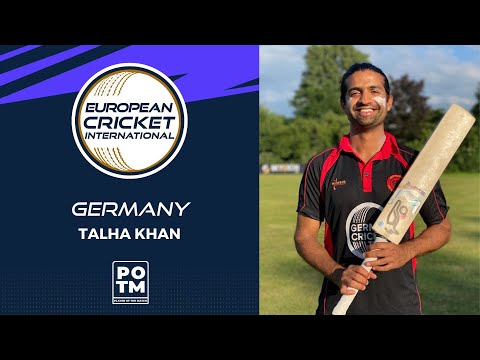 POTM: T.Khan - SWE vs GER | Highlights | ECI Germany T20I Tri-Series, Krefeld Day 3 | ECI22.030