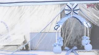 Quarto para Bebê sem Cama Babá Retrô Azul | Ref: 53892