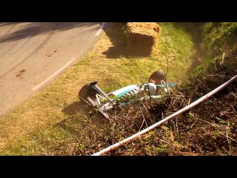 Accident de Jérôme Debarre  à la 42ème Course de côte d'Abreschviller-Saint Quirin