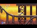 Sonic Triple Trouble 16 Bit Sunset Park Zone Act 1 Super Sonic 1080 HD