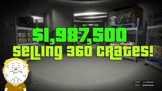 GTA Online Selling Full Nightclub All Cargo/Product 360 Crates, $1,987,500!