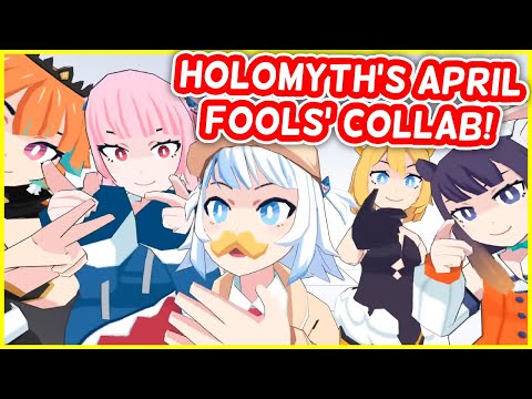 The BEST Moments From HoloMyth's 3D April Fools' Collab | HololiveEN Clips