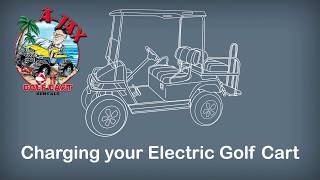 How to charge an electric golf cart!
