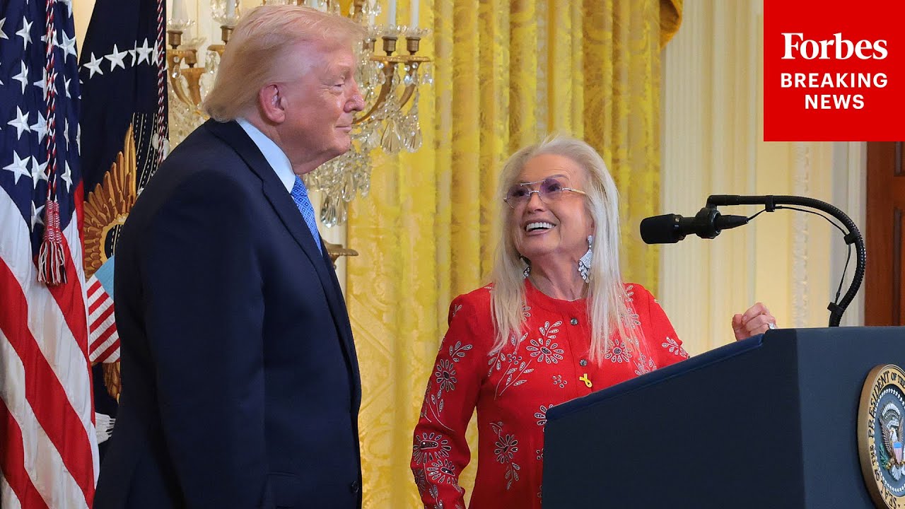 Miriam Adelson Tells Trump He Should Run For 'Four More Years' At White House Hanukkah Event