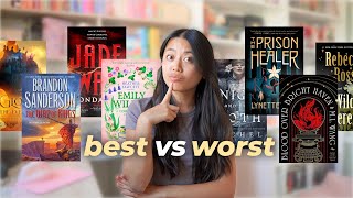 ranking ALL the fantasies I’ve read so far this year 📚 (by BEST and WORST magic systems)