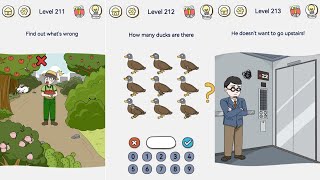 Brain Out 2 - Level 211, 212, 213 Gameplay Solution