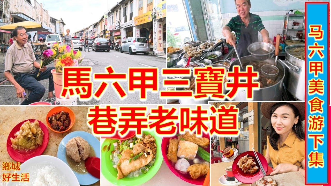 马六甲地道老味道/三宝井的美食让我惊艳！三宝井老巴杀/三轮车猪肠粉,潮盛潮州粥,必吃娘惹餐,马六甲最美的荷兰街 Taste of Melacca 2025