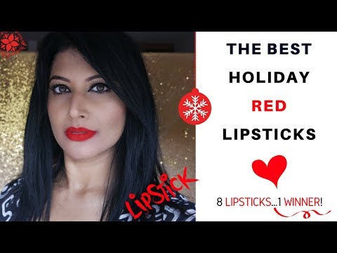 TOP RED LIPSTICKS 2017 | BEST FOR MEDIUM/BROWN/INDIAN SKIN. AFFORDABLE TO HIGH END Video