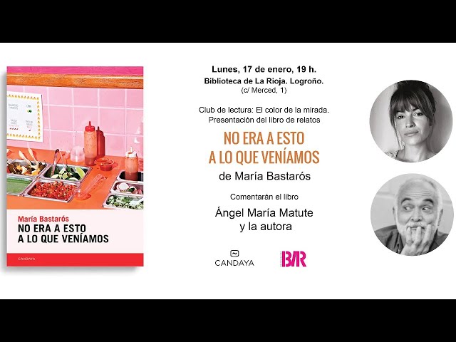 Vídeo relacionado con No era a esto a lo que veníamos (Candaya Narrativa nº 78)