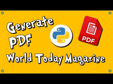 Generate PDF with Python ReportLab World Today Magazine Demo 7