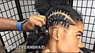 #209. FEED IN BRAIDS WITH OMBRE HAIR