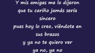 Dulce Maria- Ya no  LYRICS (letra)
