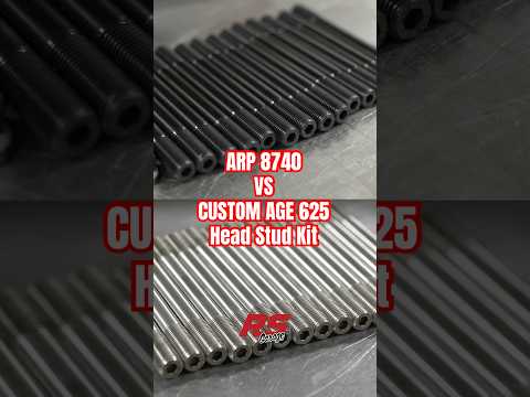 When is it time to move from an ARP 8740 head stud kit to a custom age 625 head stud kit? RS Garge