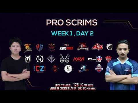 PRO SCRIMS | WEEK 1- DAY 2 FT:- ELEMENTRIX , DM4SBA , DE , JM , HYPE  . CASTER:- MSD GAMING NEPAL.