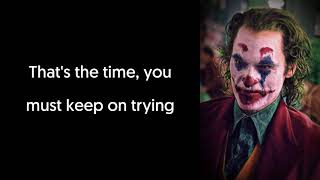 Jimmy Durante - Smile (Lyrics Video) Song From &quot;Joker (2019)&quot; Teaser Trailer